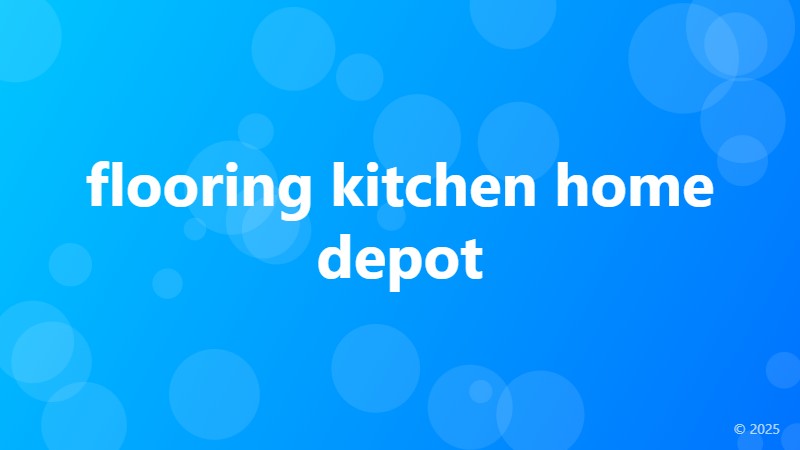 flooring kitchen home depot