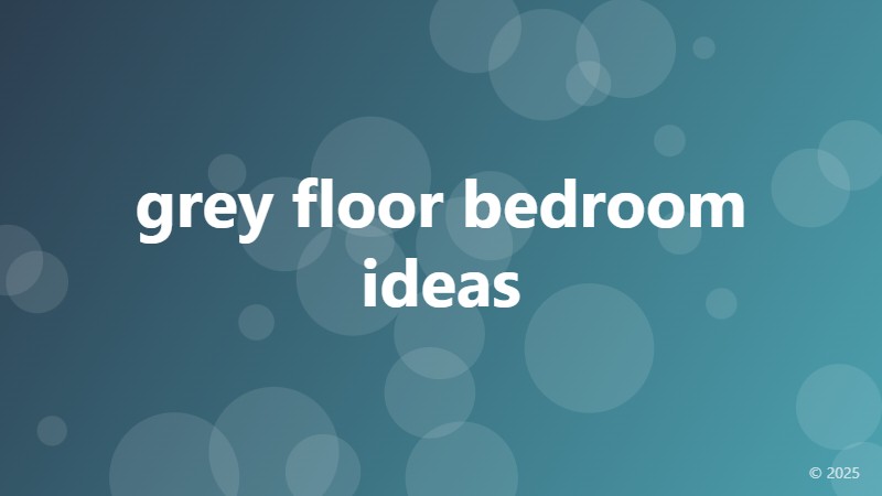 grey floor bedroom ideas