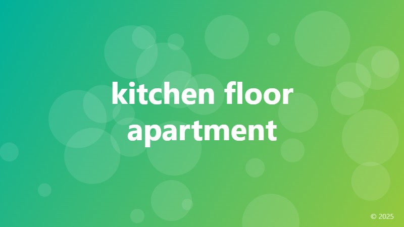 kitchen floor apartment
