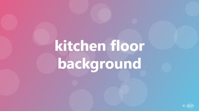 kitchen floor background