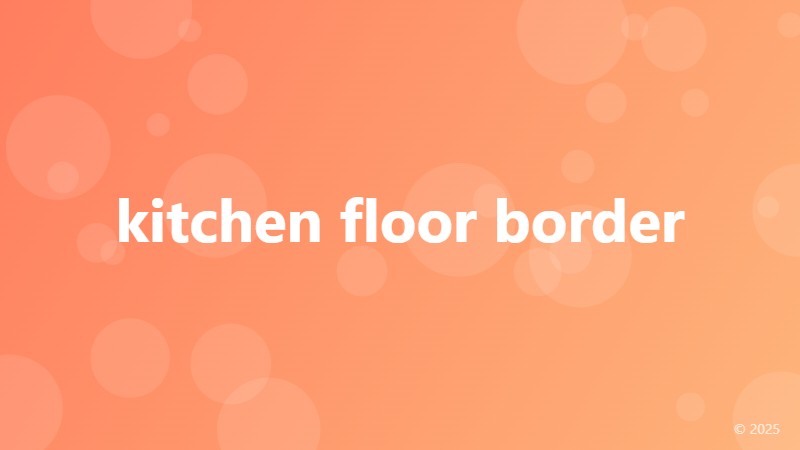 kitchen floor border