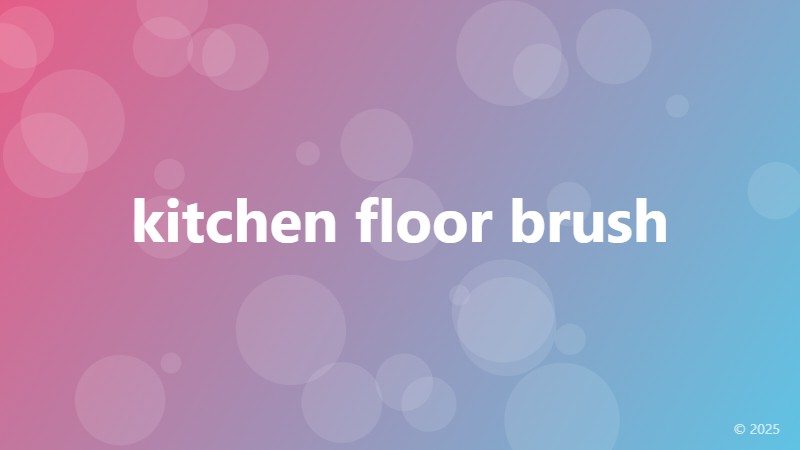 kitchen floor brush