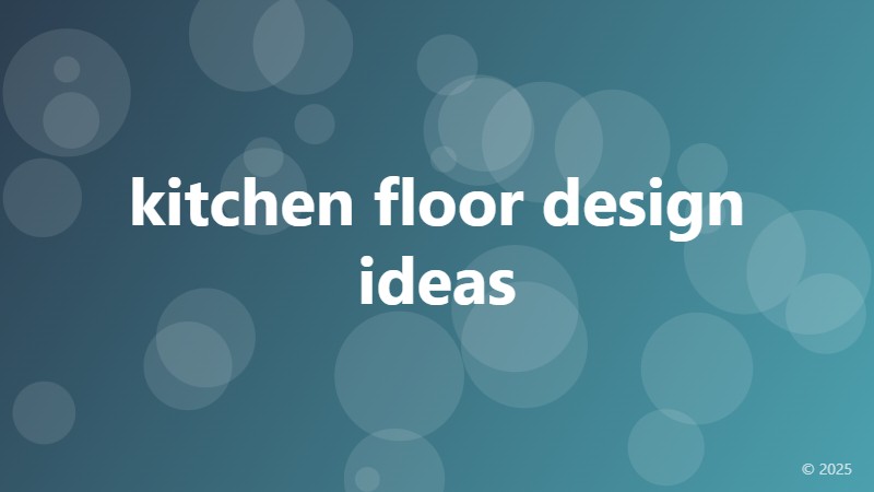 kitchen floor design ideas