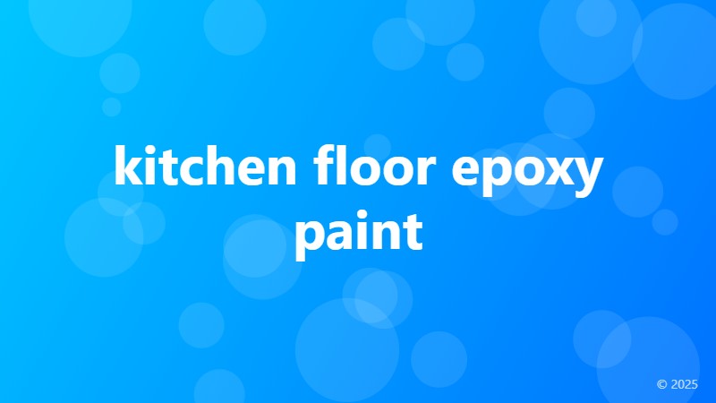 kitchen floor epoxy paint