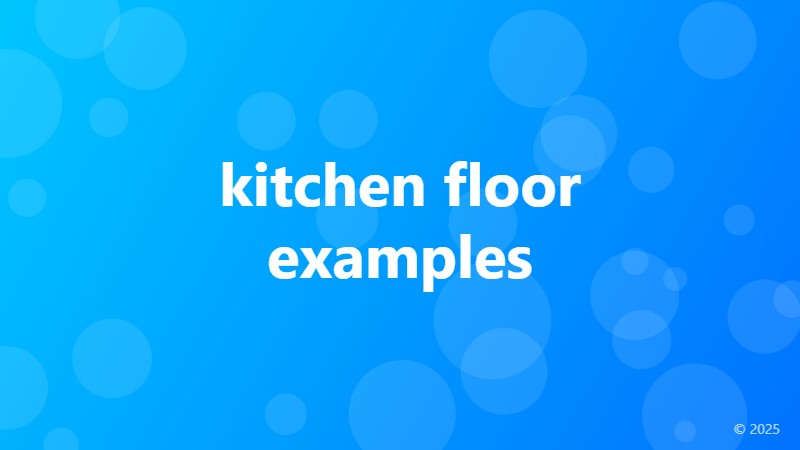 kitchen floor examples