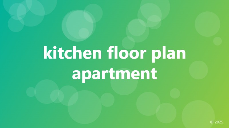 kitchen floor plan apartment