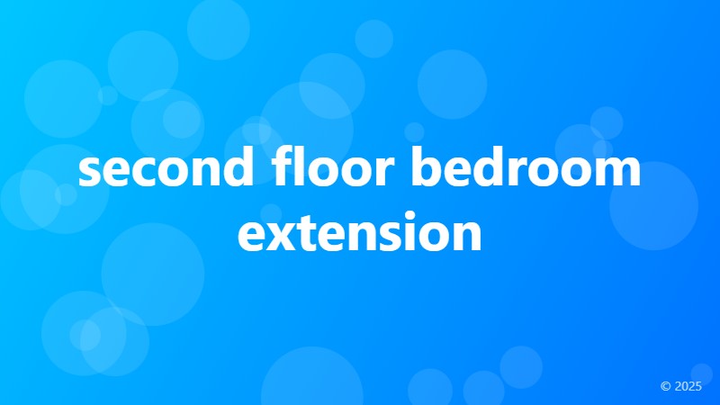 second floor bedroom extension
