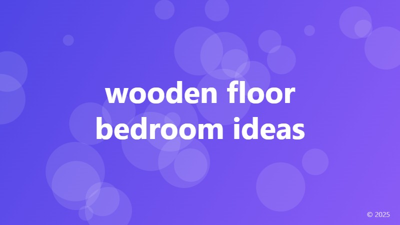 wooden floor bedroom ideas
